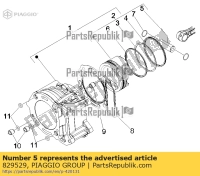 829529, Aprilia, axe de piston, Nouveau