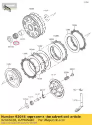 Aquí puede pedir rodamiento, ktv323723 z750-l1 de Kawasaki , con el número de pieza 92046028: