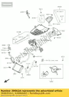 39062Y011, Kawasaki, resfriamento por mangueira, entrada sc125agf kawasaki j 125 2016, Novo