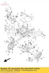 Aquí puede pedir cubierta lateral 4 de Yamaha , con el número de pieza 5S7217410000: