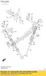 Qui puoi ordinare springset, valvola da Suzuki , con numero parte 1292005240: