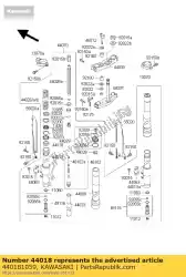 Here you can order the piston-fork,inner pip from Kawasaki, with part number 440181059: