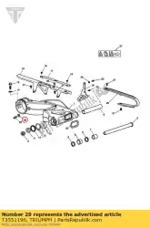 Qui puoi ordinare rondella, molla, m10, slv da Triumph , con numero parte T3551196: