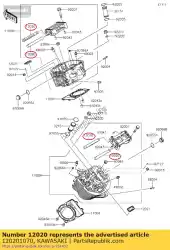 Here you can order the shaft-rocker from Kawasaki, with part number 120201070: