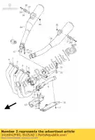 1416042F00, Suzuki, tubo, exh l suzuki gsx 1400 2002 2003 2004, Novo