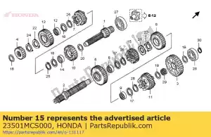 Honda 23501MCS000 bieg, wa?ek po?redni pi?ty - Dół