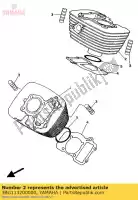 3BG113200000, Yamaha, cylindre 2 yamaha xv 250 1992 1994 1996 1997, Nouveau