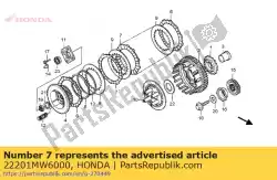 Qui puoi ordinare disco, frizione da Honda , con numero parte 22201MW6000: