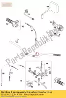 58302001200, KTM, alu-handlabar afam '96 ktm  egs exc lc2 six 125 400 620 1996 2020, Nowy