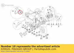 Ici, vous pouvez commander le connecteurs support support auprès de Piaggio Group , avec le numéro de pièce 639026: