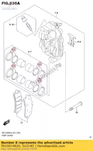 suzuki 5910014820 seal set,piston - Bottom side