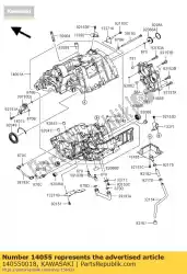 Here you can order the case-gear from Kawasaki, with part number 140550018: