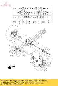 yamaha 5KM2510J2000 joint double déporté - La partie au fond