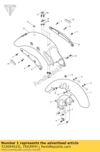 triumph T2309402JI t2309402-ji parafango anteriore - Il fondo