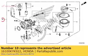 honda 16100KYK922 geen beschrijving beschikbaar op dit moment - Onderkant