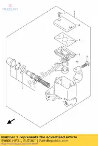 Suzuki 5960014F31 cilindro assy, ??f - Il fondo