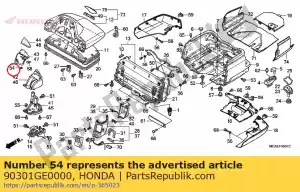 Honda 90301GE0000 porca, clipe - Lado inferior