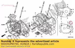 honda 90004GHB790 ?ruba, ko?nierz, 6x80 (nshf) - Dół