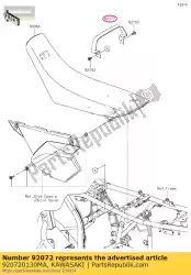 Tutaj możesz zamówić opaska, siedzisko, czarny klx250s9f od Kawasaki , z numerem części 920720130MA: