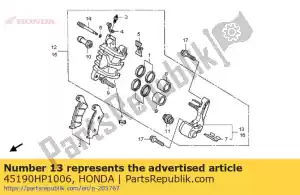 honda 45190HP1006 soporte subconjunto., l. fr. calibrar - Lado inferior