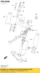 Here you can order the seat,rubber from Suzuki, with part number 5146810F00: