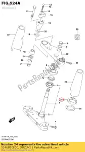 Suzuki 5146810F00 asiento de goma - Lado inferior