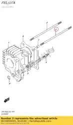 Here you can order the bolt,stud from Suzuki, with part number 0910806055: