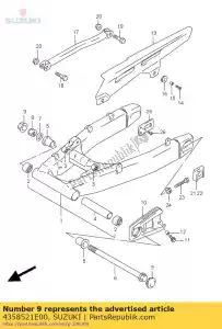 Suzuki 4358521E00 dop, van draaipunt - Onderkant