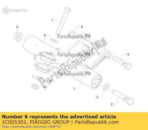 Piaggio Group 1C005302 dado autobloccante m10 - Il fondo