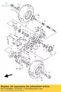 suzuki 6477040B00 placa, caixa - Lado inferior