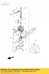 Tutaj możesz zamówić zawór, ig? A od Yamaha , z numerem części 2JA143920000: