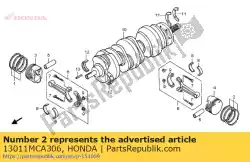 Tutaj możesz zamówić zestaw pier? Cieni, t? Ok (std.) od Honda , z numerem części 13011MCA306: