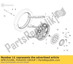 Aprilia AP8152286, Parafuso c / flange m8x20, OEM: Aprilia AP8152286