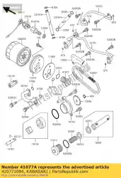 Ici, vous pouvez commander le adaptateur, pressostat auprès de Kawasaki , avec le numéro de pièce 410771084: