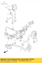 Aquí puede pedir tornillo, cabeza plana (4my) de Yamaha , con el número de pieza 985070501800: