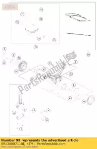 ktm 69130007110I kit de piston gr. i rc8 13-14 - Lado inferior