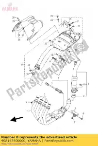 yamaha 4S8147400000 zespó? katalizatora. - Dół