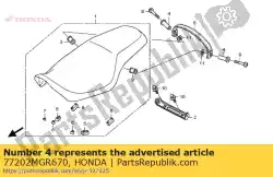 Here you can order the no description available at the moment from Honda, with part number 77202MGR670: