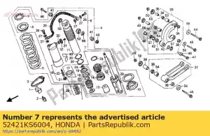 Honda 52421KS6004 tige comp., piston - La partie au fond