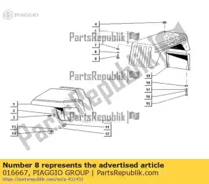 Piaggio Group 016667 máquina de lavar - Lado inferior