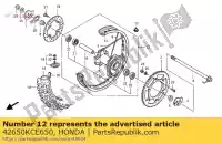 42650KCE650, Honda, wheel sub assy, ??rr honda xr  r xr250r 250 , Nieuw