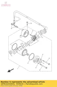 yamaha 28P818260000 tornillo - Lado inferior