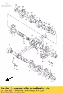 suzuki 2412148E51 eje, cntr - Lado inferior