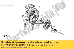 Honda 44621KY4900 col, fr. distance de roue - La partie au fond