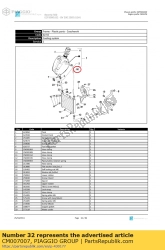 Aprilia CM007007, Tubo de alimentación del enfriador de tanque, OEM: Aprilia CM007007