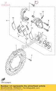 Yamaha 9010510638 boulon - Face supérieure