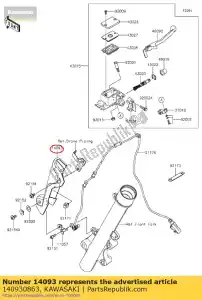 kawasaki 140930863 01 capa, sensor abs - Lado inferior