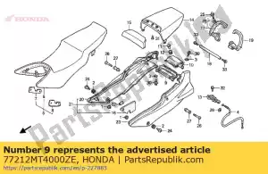 Honda 77212MT4000ZE kap, rr. midden onder * g - Onderkant