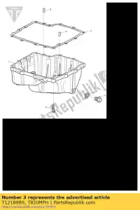 Triumph T1218989 coppa bullone, m14, slv - Il fondo