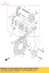 yamaha 5PA2580T0000 compasso de calibre (esquerda) - Lado inferior